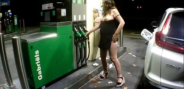  Flashing at the gas station